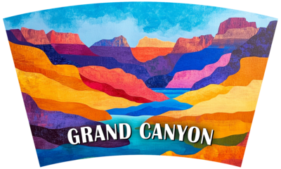 Minimalist Grand Canyon Art