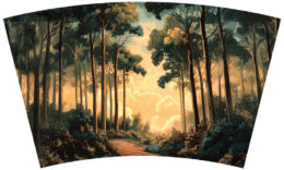 Vintage Woodland Painting